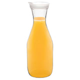 Plastic carafe with clip lid